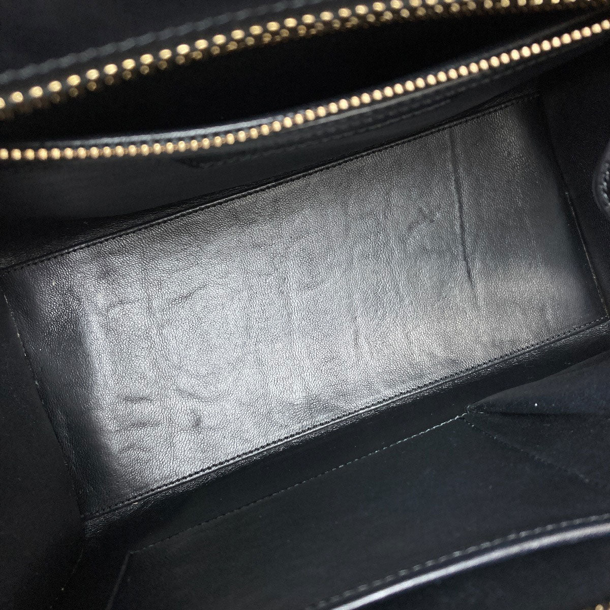 CELINE Luggage micro Handbag Canvas LeatherLadies [Used]