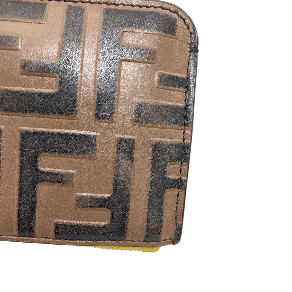 FENDI Zucca pattern Card Case Leather PVCLadies [Used]