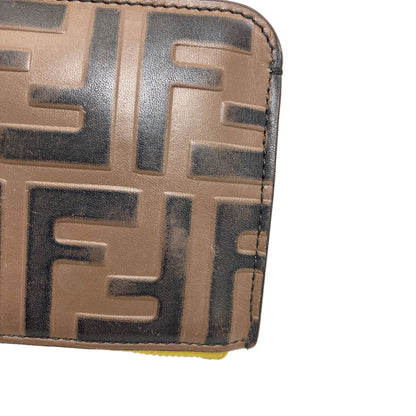 FENDI Zucca pattern Card Case Leather PVCLadies [Used]