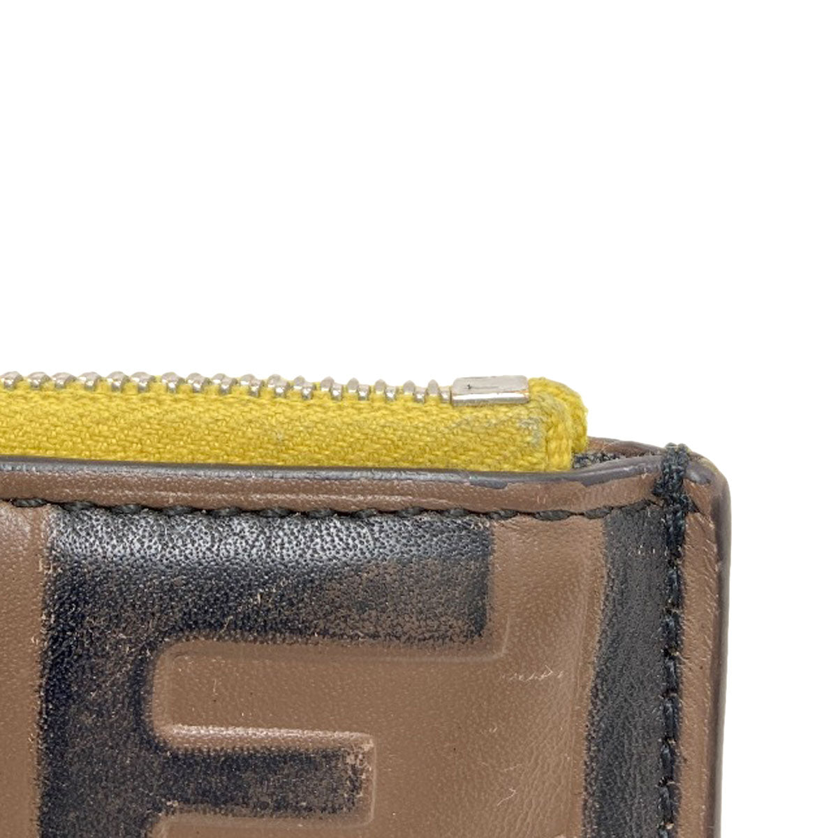 FENDI Zucca pattern Card Case Leather PVCLadies [Used]