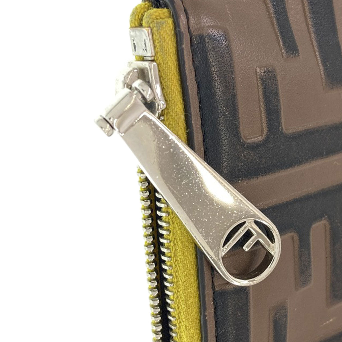FENDI Zucca pattern Card Case Leather PVCLadies [Used]