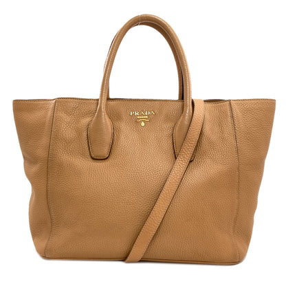 PRADA Logo 2WAY Handbag Leather Ladies [Used]