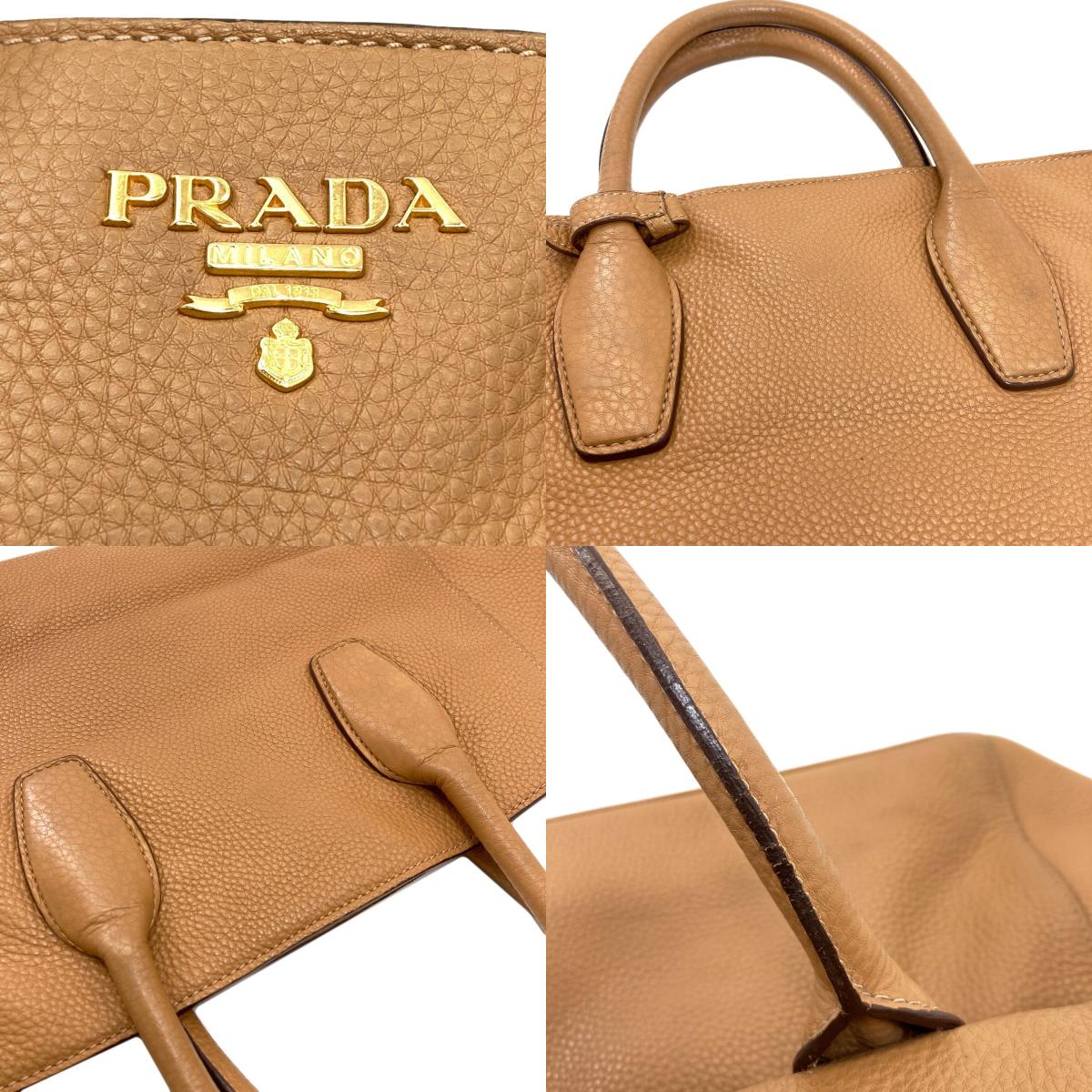 PRADA Logo 2WAY Handbag Leather Ladies [Used]