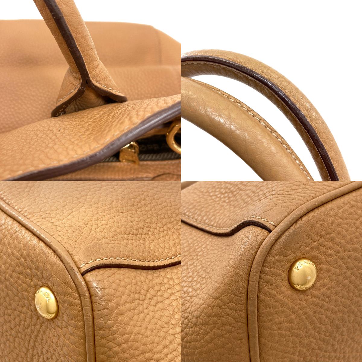 PRADA Logo 2WAY Handbag Leather Ladies [Used]