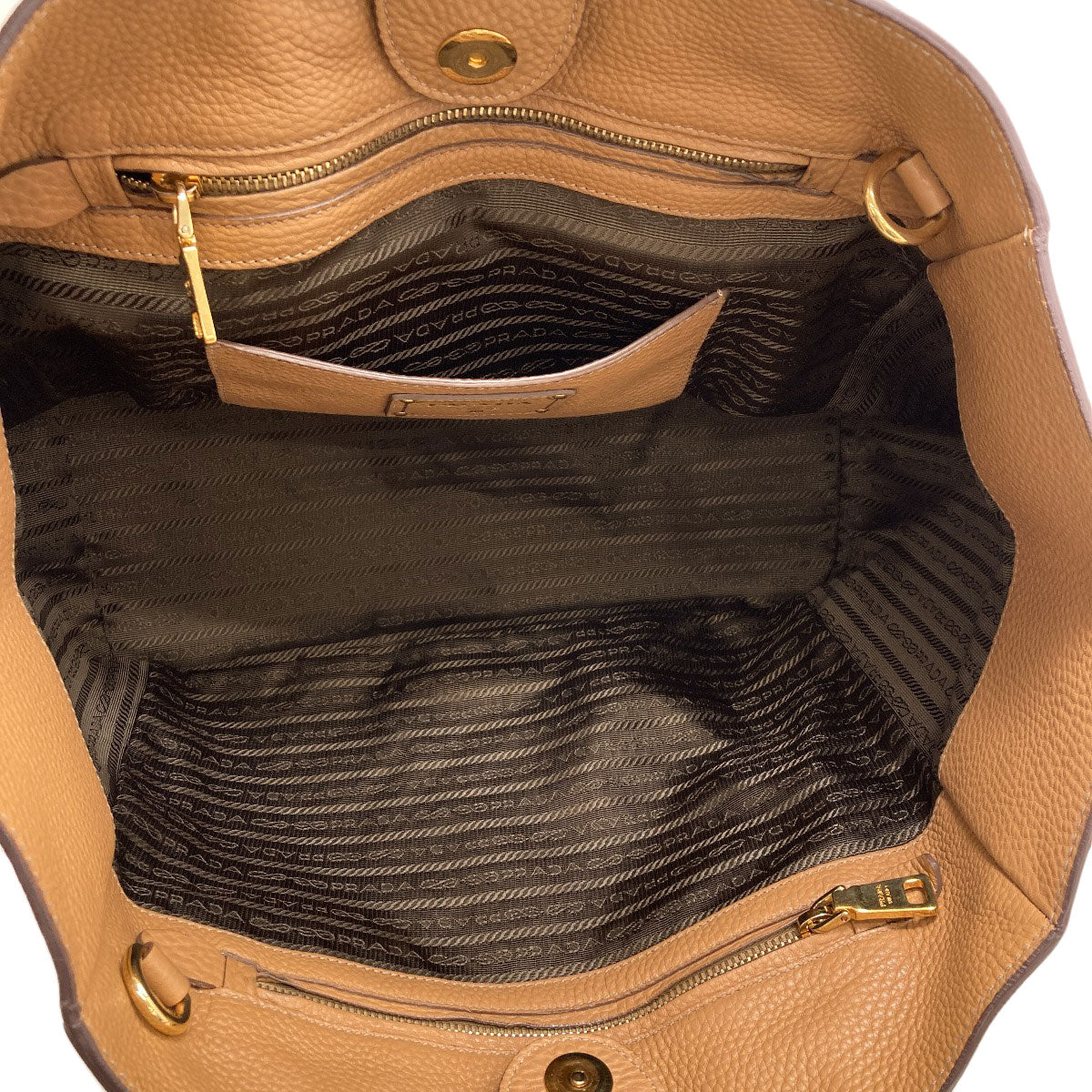 PRADA Logo 2WAY Handbag Leather Ladies [Used]