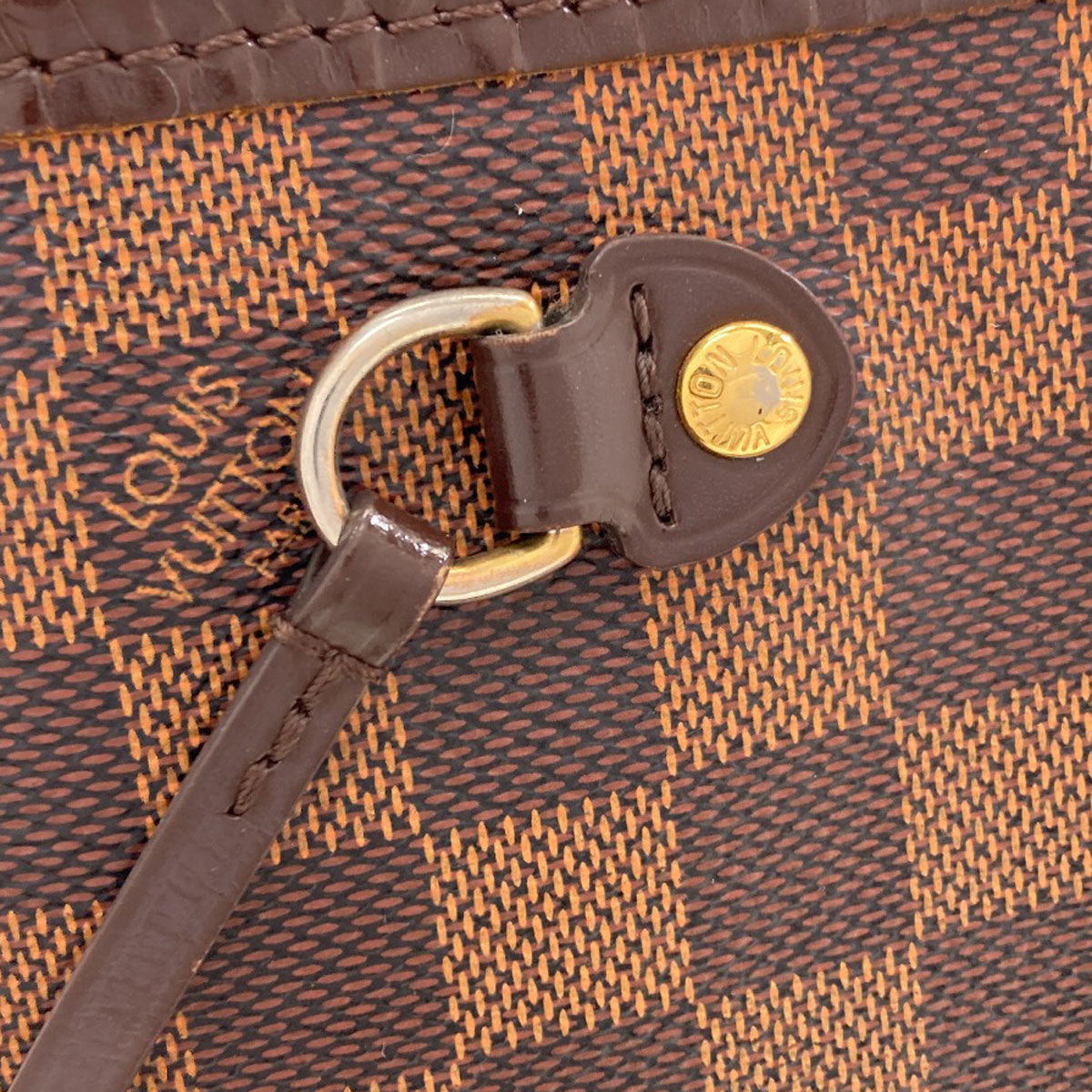 LOUIS VUITTON N40600 Never full PM Handbag Damier canvas Ladies [Used]