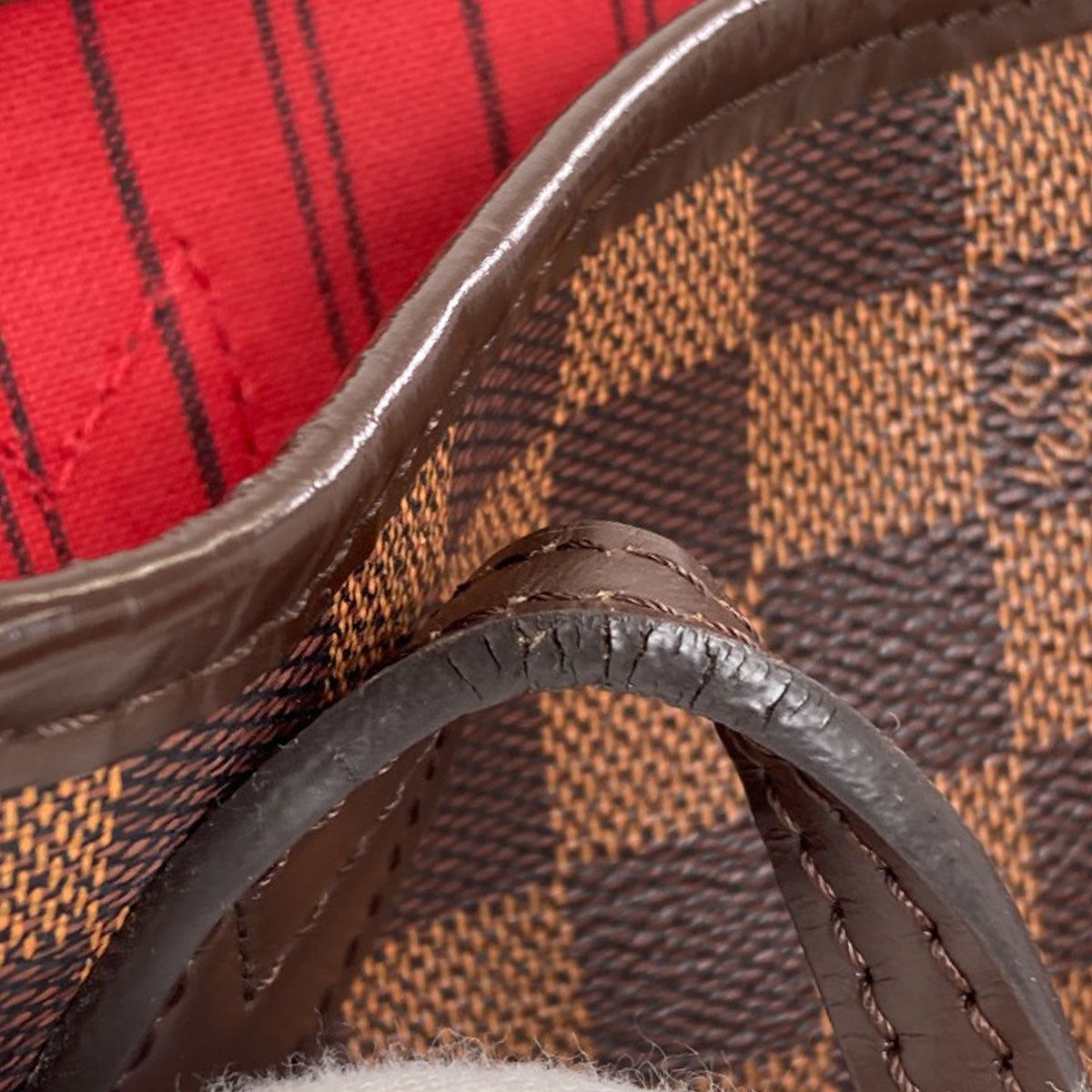 LOUIS VUITTON N40600 Never full PM Handbag Damier canvas Ladies [Used]