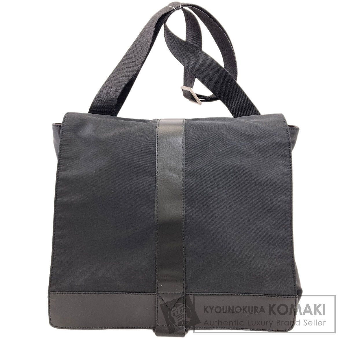 Salvatore Ferragamo logo Shoulder Bag Nylon Leathermens [Used]