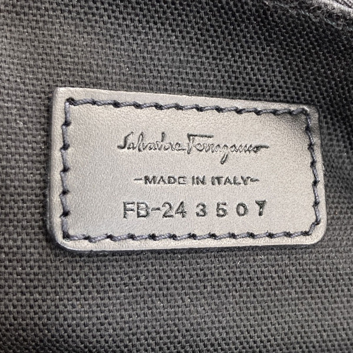 Salvatore Ferragamo logo Shoulder Bag Nylon Leathermens [Used]