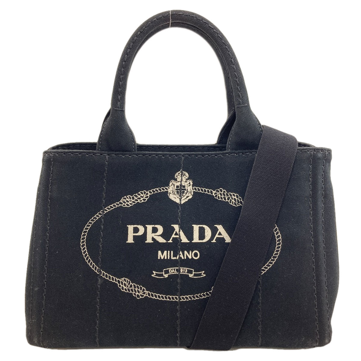 PRADA 1BG439 Canapa mini 2 WAY Handbag Canvas Ladies [Used]