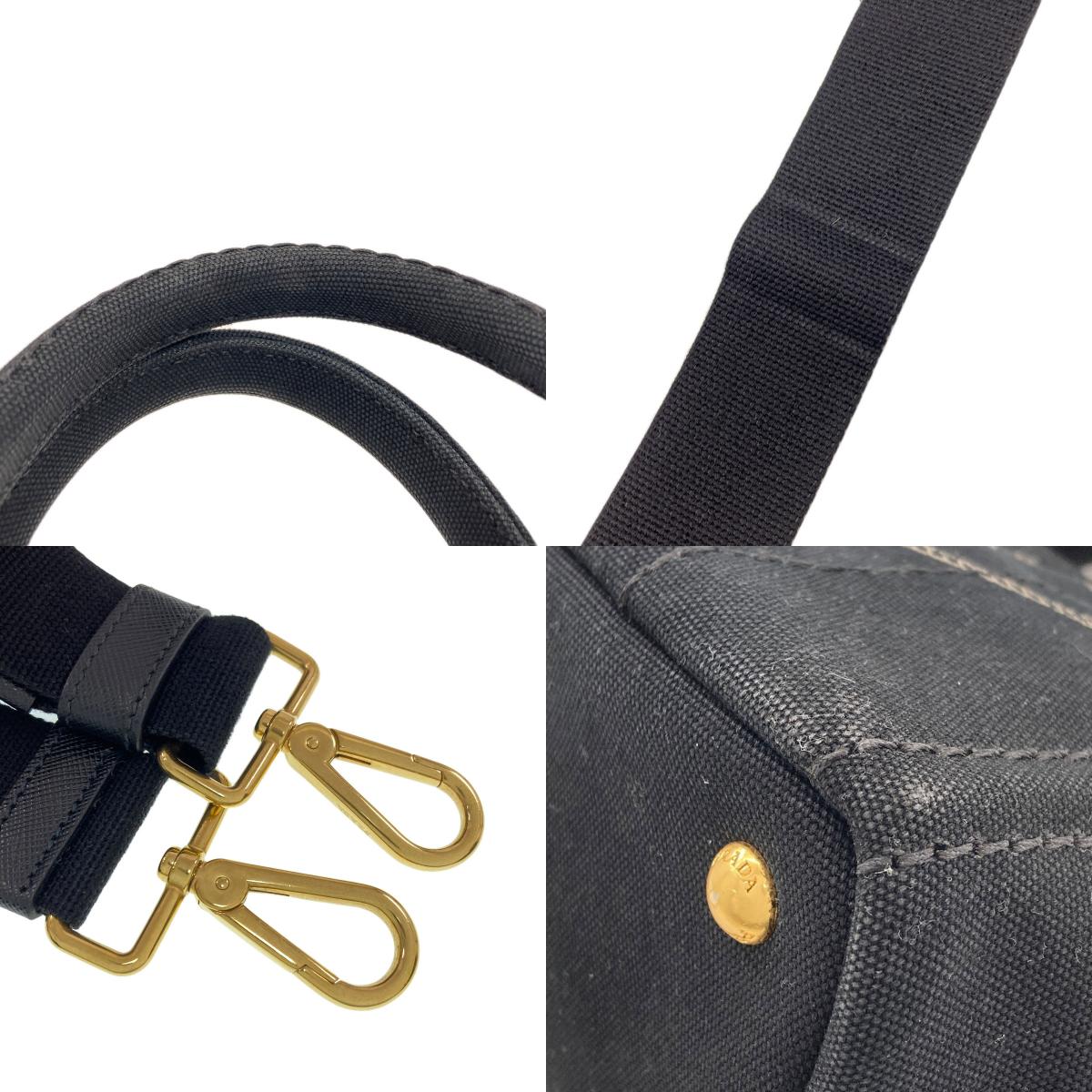PRADA 1BG439 Canapa mini 2 WAY Handbag Canvas Ladies [Used]