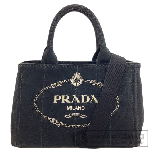 PRADA 1BG439 Canapa mini 2 WAY Handbag Canvas Ladies [Used]