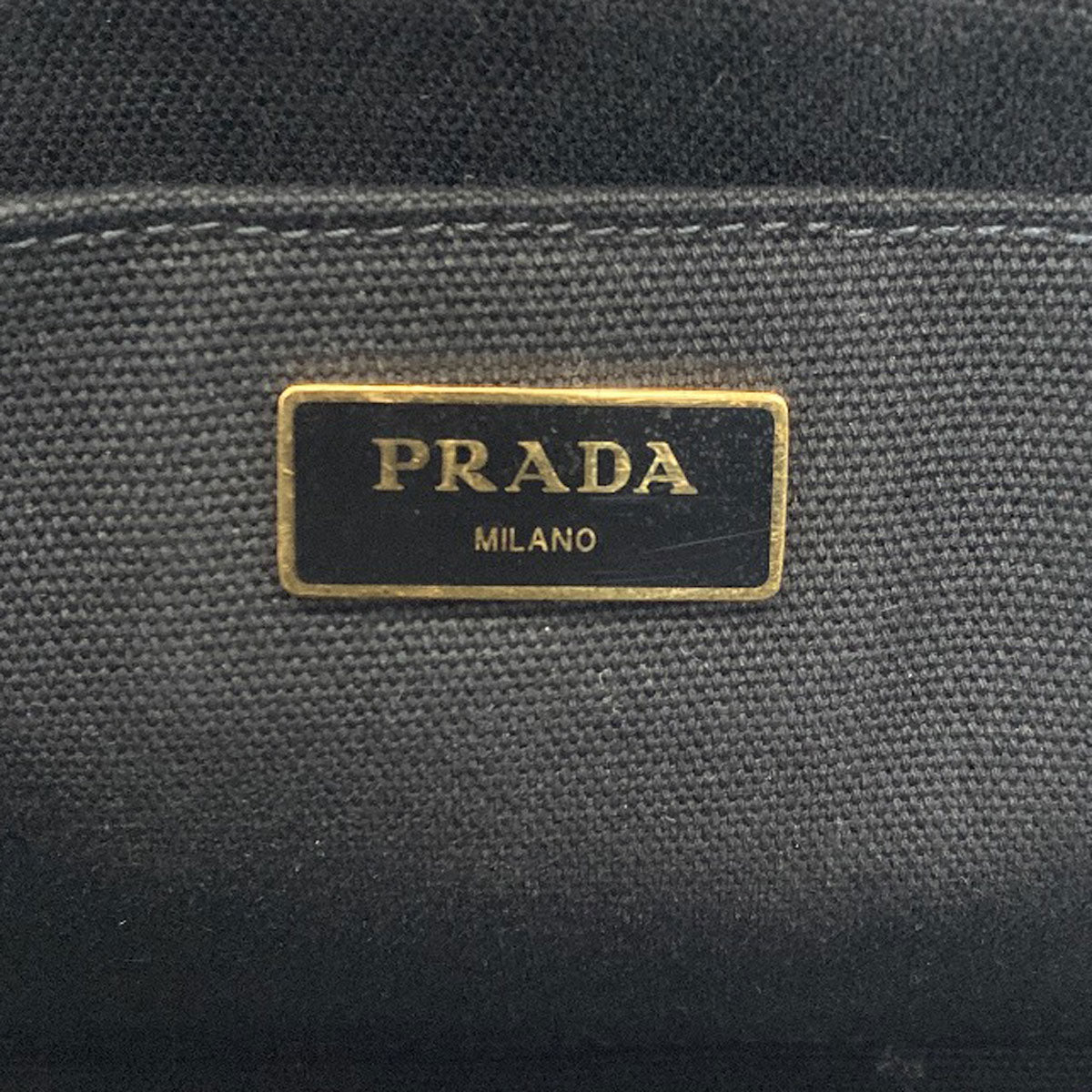 PRADA 1BG439 Canapa mini 2 WAY Handbag Canvas Ladies [Used]