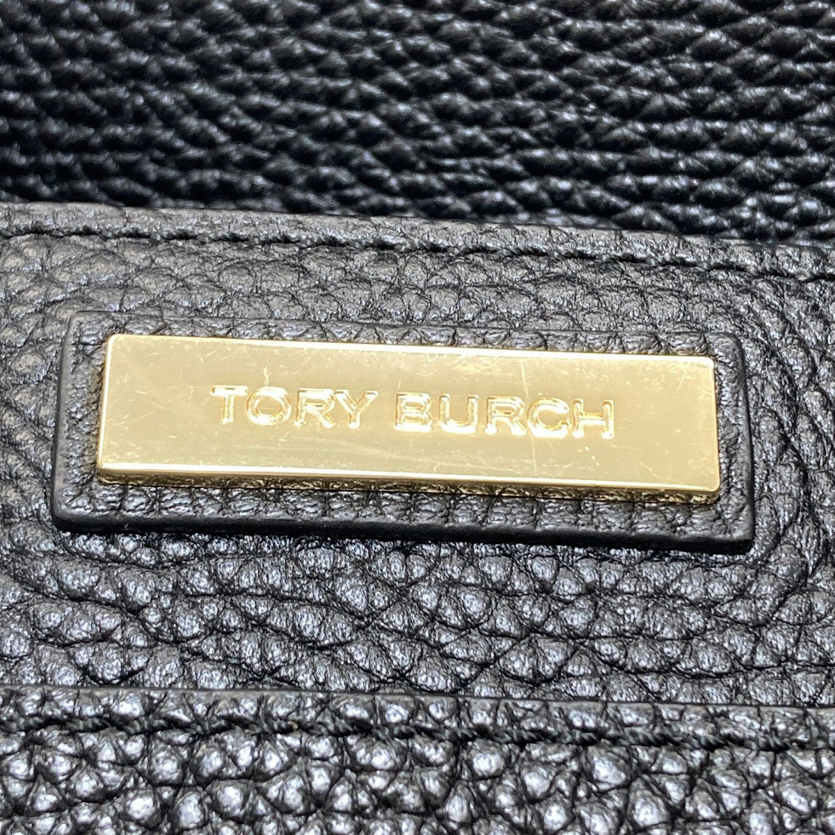 Tory Burch logo Tote Bag Leather Ladies [Used]