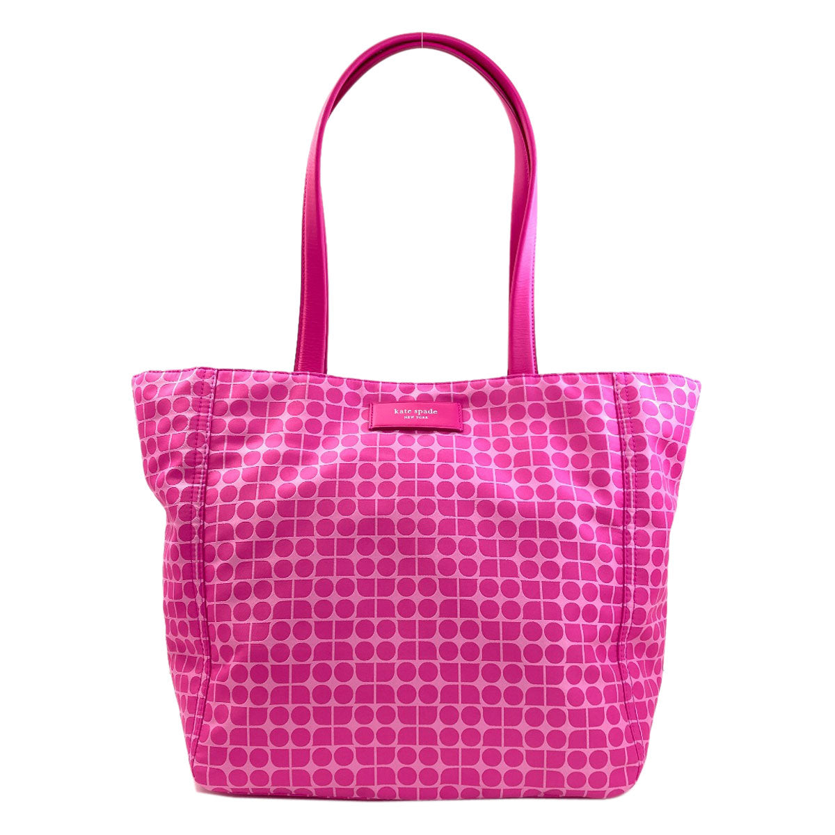 kate spade Noel Jacquard Large Tote Tote Bag Polyester LeatherLadies [Used]