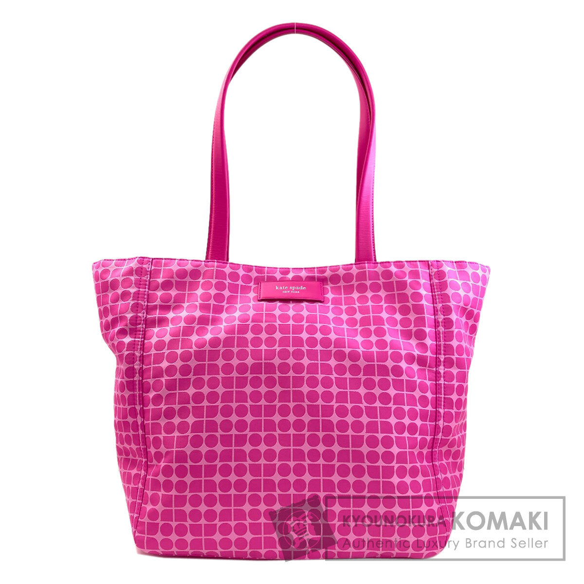 kate spade Noel Jacquard Large Tote Tote Bag Polyester LeatherLadies [Used]