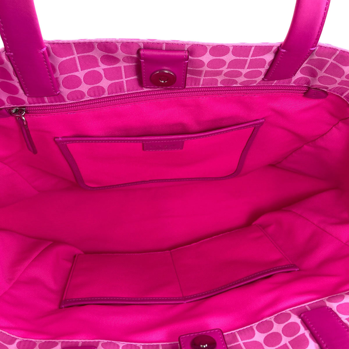 kate spade Noel Jacquard Large Tote Tote Bag Polyester LeatherLadies [Used]