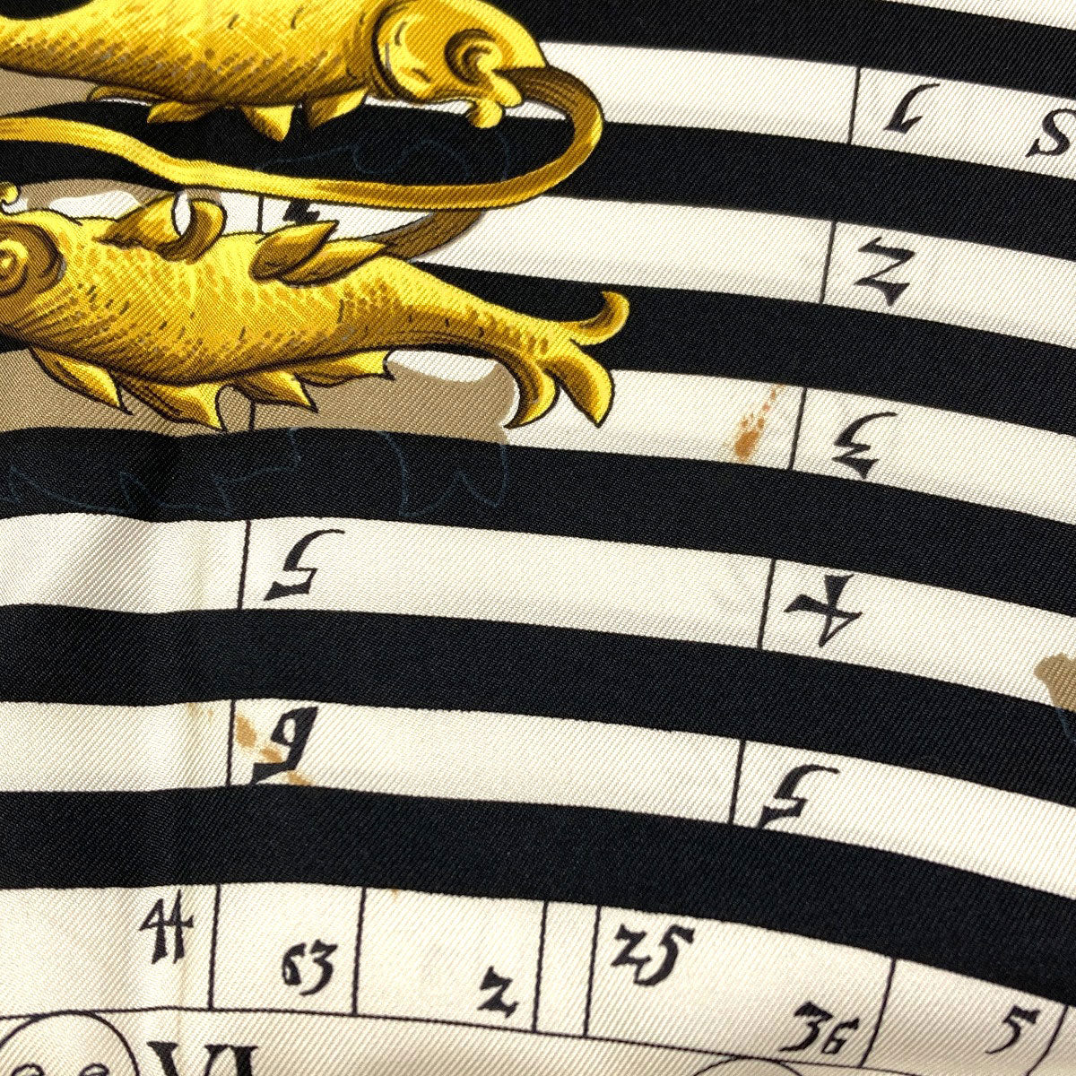 HERMES Carre90 Astrology Scarf Silk Ladies [Used]