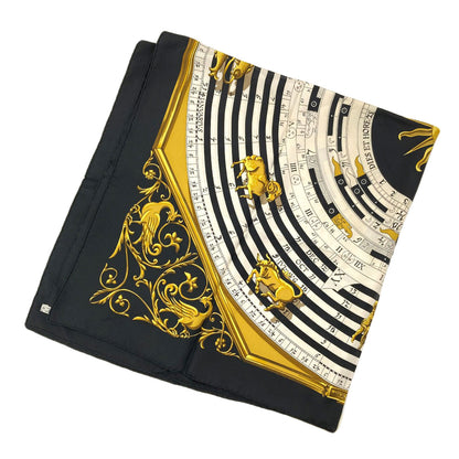 HERMES Carre90 Astrology Scarf Silk Ladies [Used]