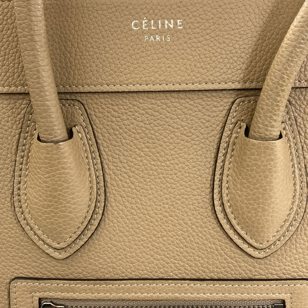 CELINE Luggage micro Handbag Calf Ladies [Used]