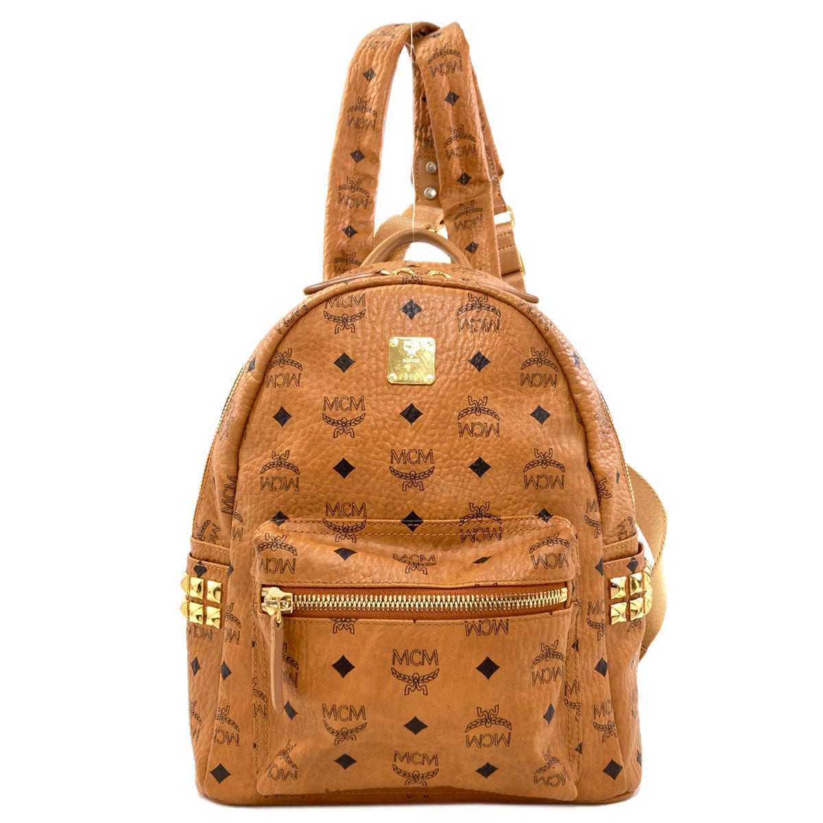 MCM logo Backpack Â· Daypack PVC Ladies [Used]