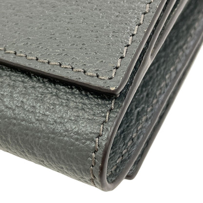 GUCCI 722732 Double G Tri-fold Wallet Bifold Wallet with Coin Pocket Leather Ladies [Used]