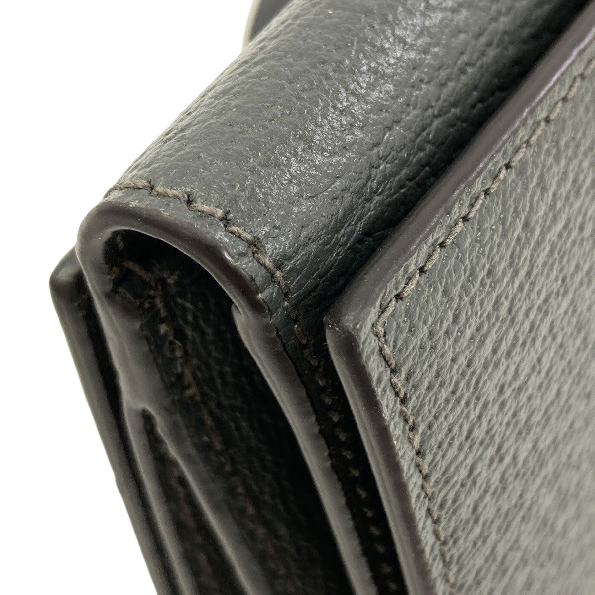 GUCCI 722732 Double G Tri-fold Wallet Bifold Wallet with Coin Pocket Leather Ladies [Used]