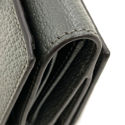 GUCCI 722732 Double G Tri-fold Wallet Bifold Wallet with Coin Pocket Leather Ladies [Used]