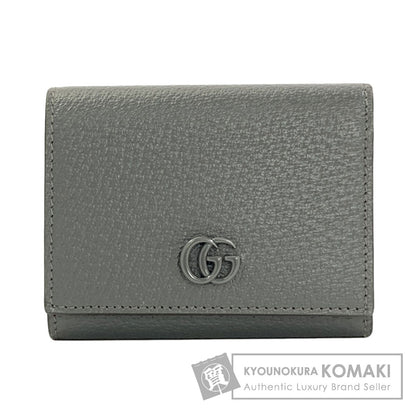 GUCCI 722732 Double G Tri-fold Wallet Bifold Wallet with Coin Pocket Leather Ladies [Used]