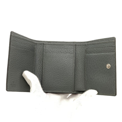 GUCCI 722732 Double G Tri-fold Wallet Bifold Wallet with Coin Pocket Leather Ladies [Used]