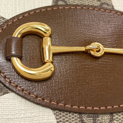 GUCCI 621887 Horsebit 1955 Bifold Wallet with Coin Pocket Leather Ladies [Used]