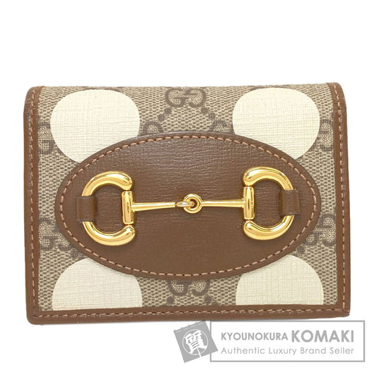 GUCCI 621887 Horsebit 1955 Bifold Wallet with Coin Pocket Leather Ladies [Used]