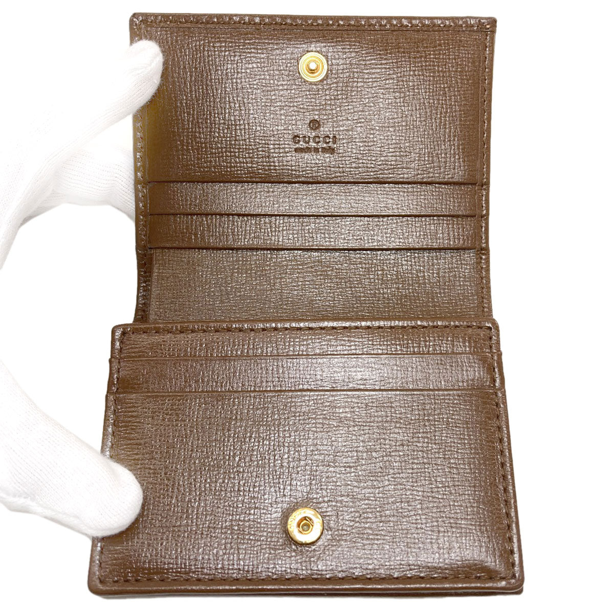GUCCI 621887 Horsebit 1955 Bifold Wallet with Coin Pocket Leather Ladies [Used]