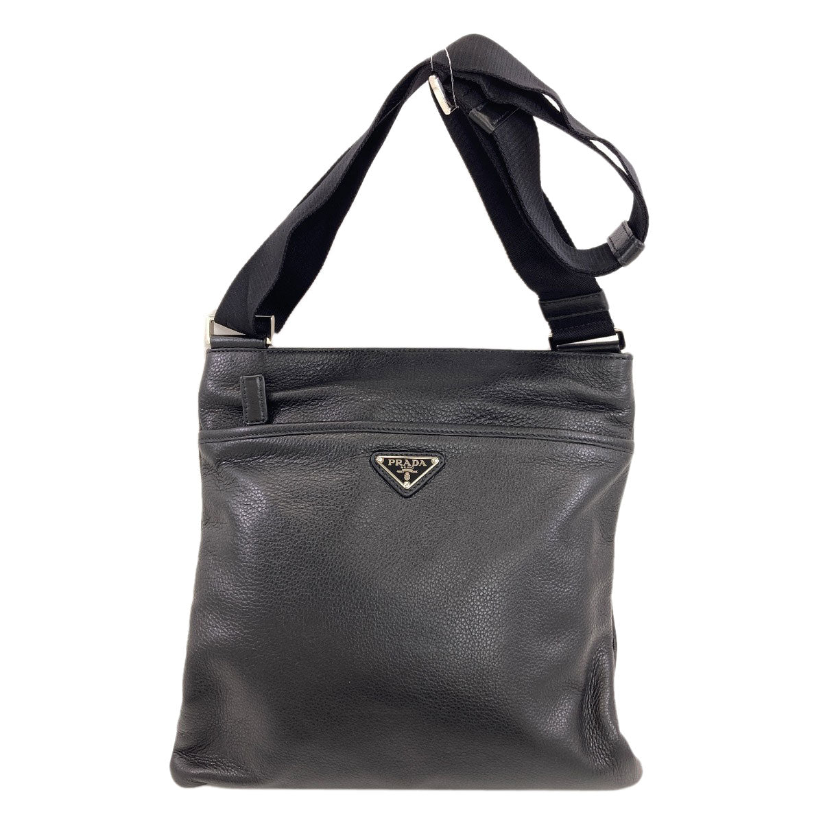 PRADA Logo Hardware Shoulder Bag Leather Ladies [Used]