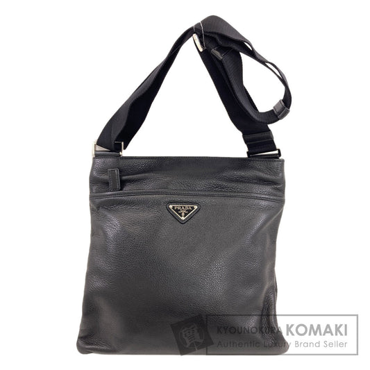 PRADA Logo Hardware Shoulder Bag Leather Ladies [Used]