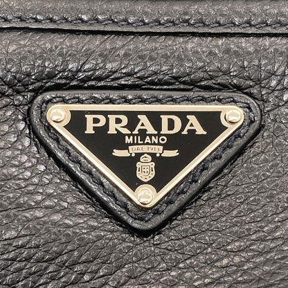 PRADA Logo Hardware Shoulder Bag Leather Ladies [Used]