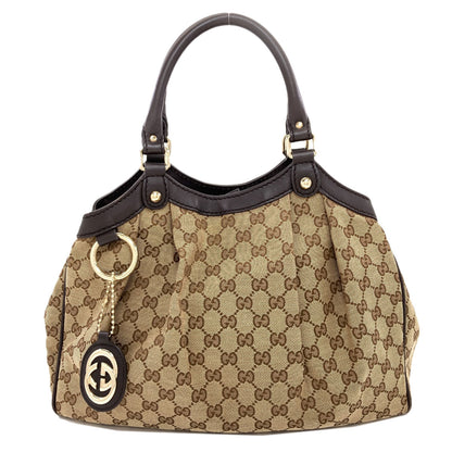 GUCCI 211944 Sukey GG Handbag Canvas Ladies [Used]