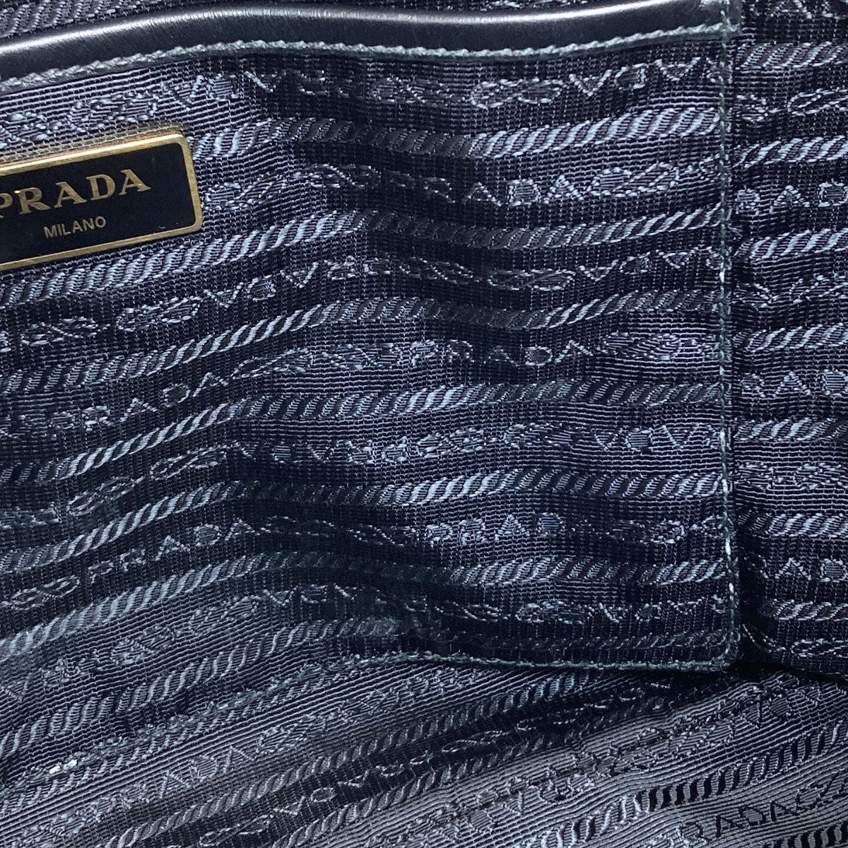 PRADA Logo Hardware 2WAY Handbag Canvas Ladies [Used]