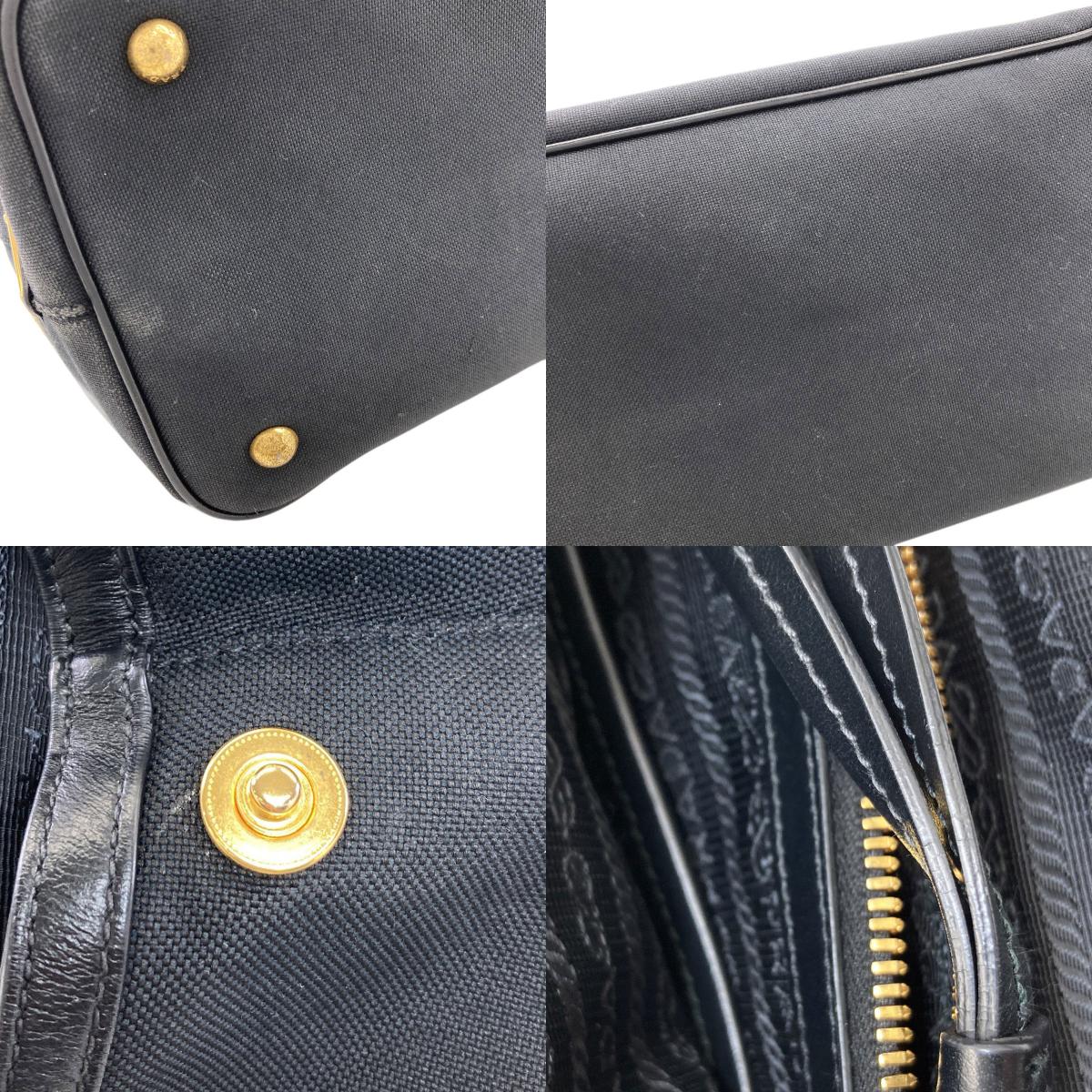 PRADA Logo Hardware 2WAY Handbag Canvas Ladies [Used]