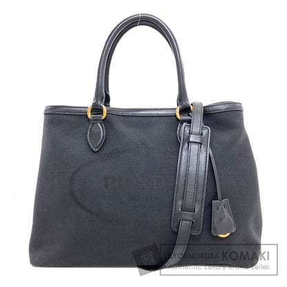 PRADA Logo Hardware 2WAY Handbag Canvas Ladies [Used]