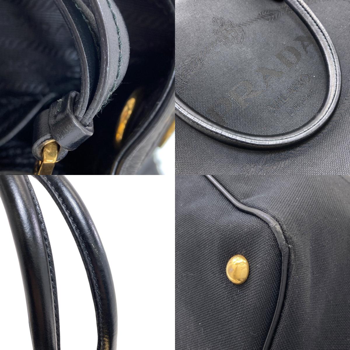 PRADA Logo Hardware 2WAY Handbag Canvas Ladies [Used]