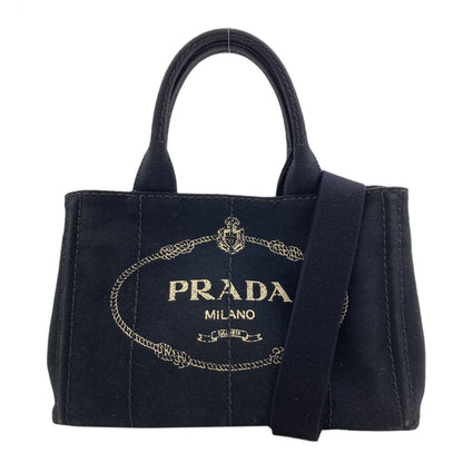 PRADA Canapa mini 2 WAY Handbag Canvas Ladies [Used]