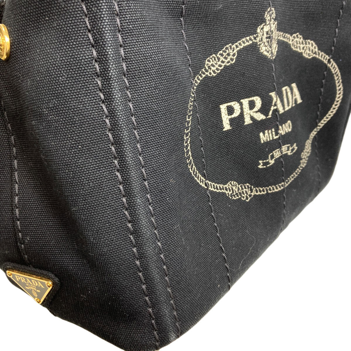 PRADA Canapa mini 2 WAY Handbag Canvas Ladies [Used]