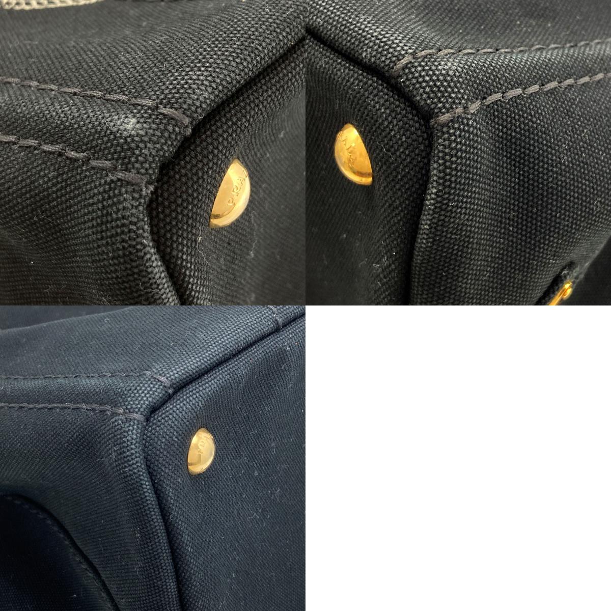 PRADA Canapa mini 2 WAY Handbag Canvas Ladies [Used]