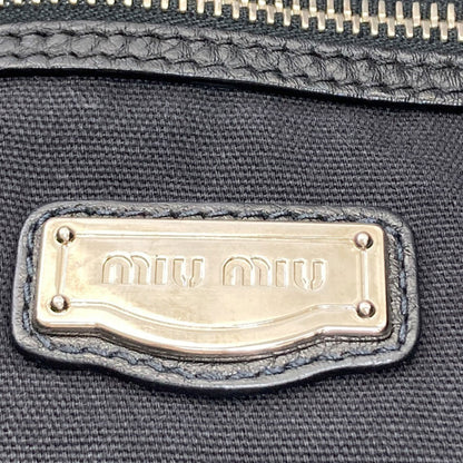 MIUMIU logo Tote Bag Leather Ladies [Used]