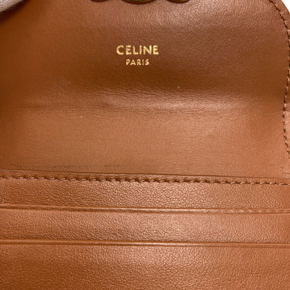 CELINE Triomphe Flap Tri-fold Bifold Wallet with Coin Pocket PVC Ladies [Used]