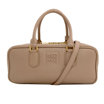 MIUMIU Arkady Large 2WAY Handbag Leather Ladies [Used]
