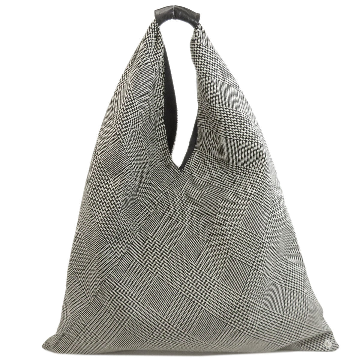 MaisonMargiela MM6 houndstooth pattern Tote Bag Canvas Ladies [Used]