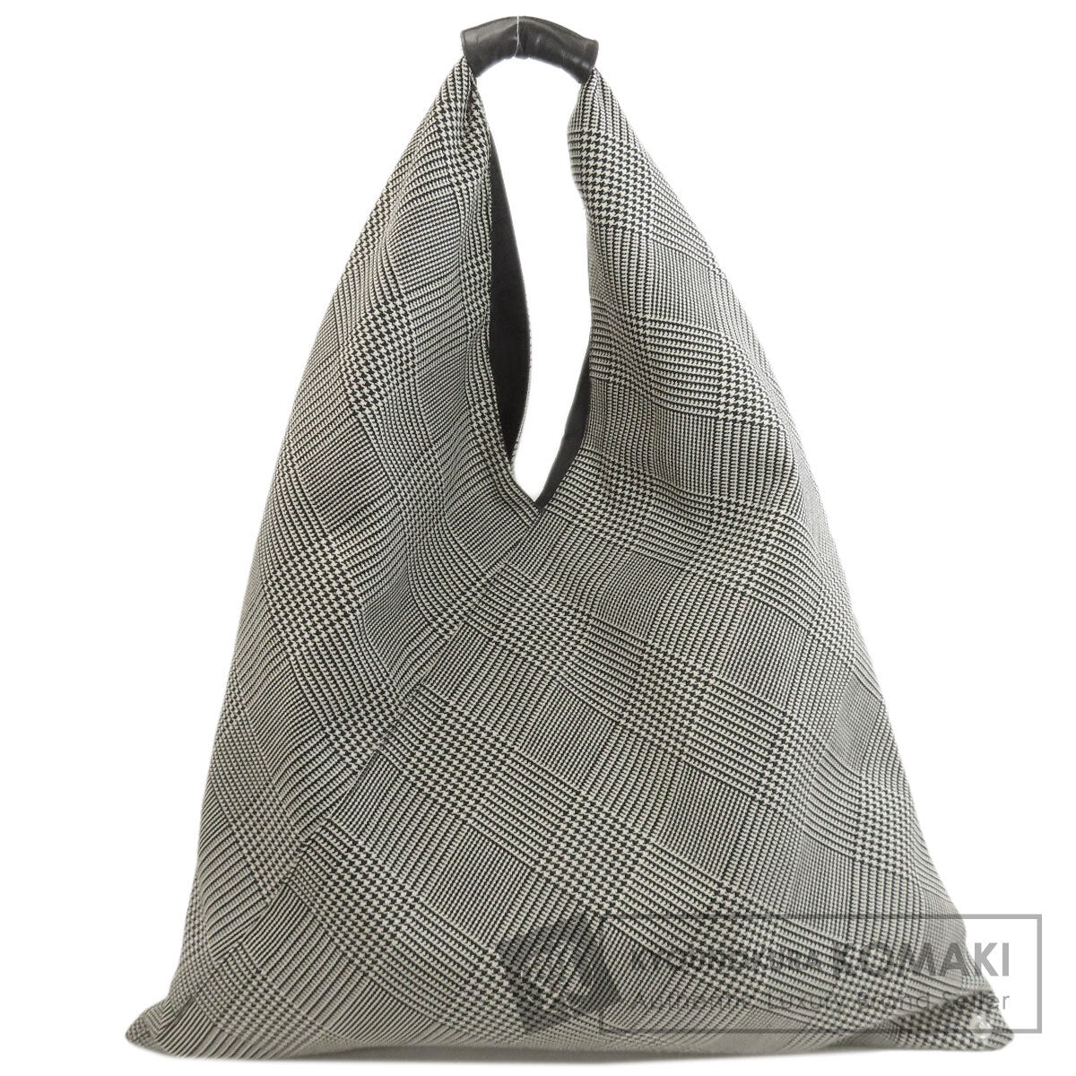 MaisonMargiela MM6 houndstooth pattern Tote Bag Canvas Ladies [Used]
