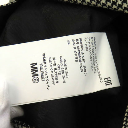 MaisonMargiela MM6 houndstooth pattern Tote Bag Canvas Ladies [Used]